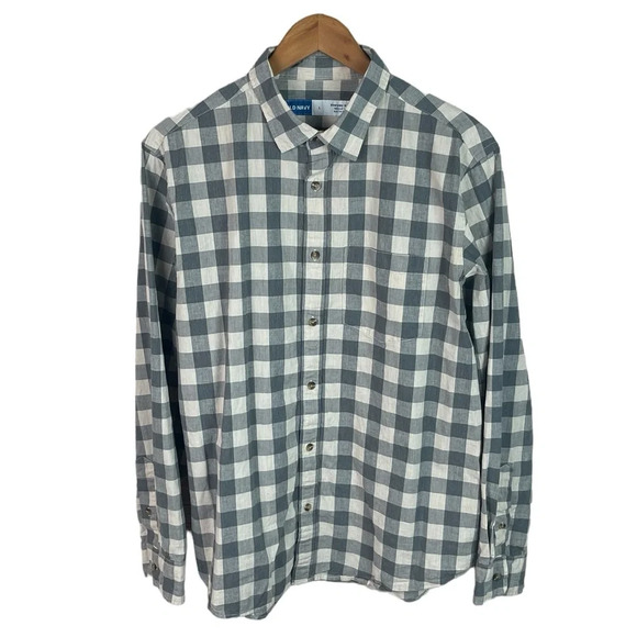 BF1452 Men’s Old Navy Regular Fit Built In Flex Everyday Button Down Shirt L - Picture 1 of 5